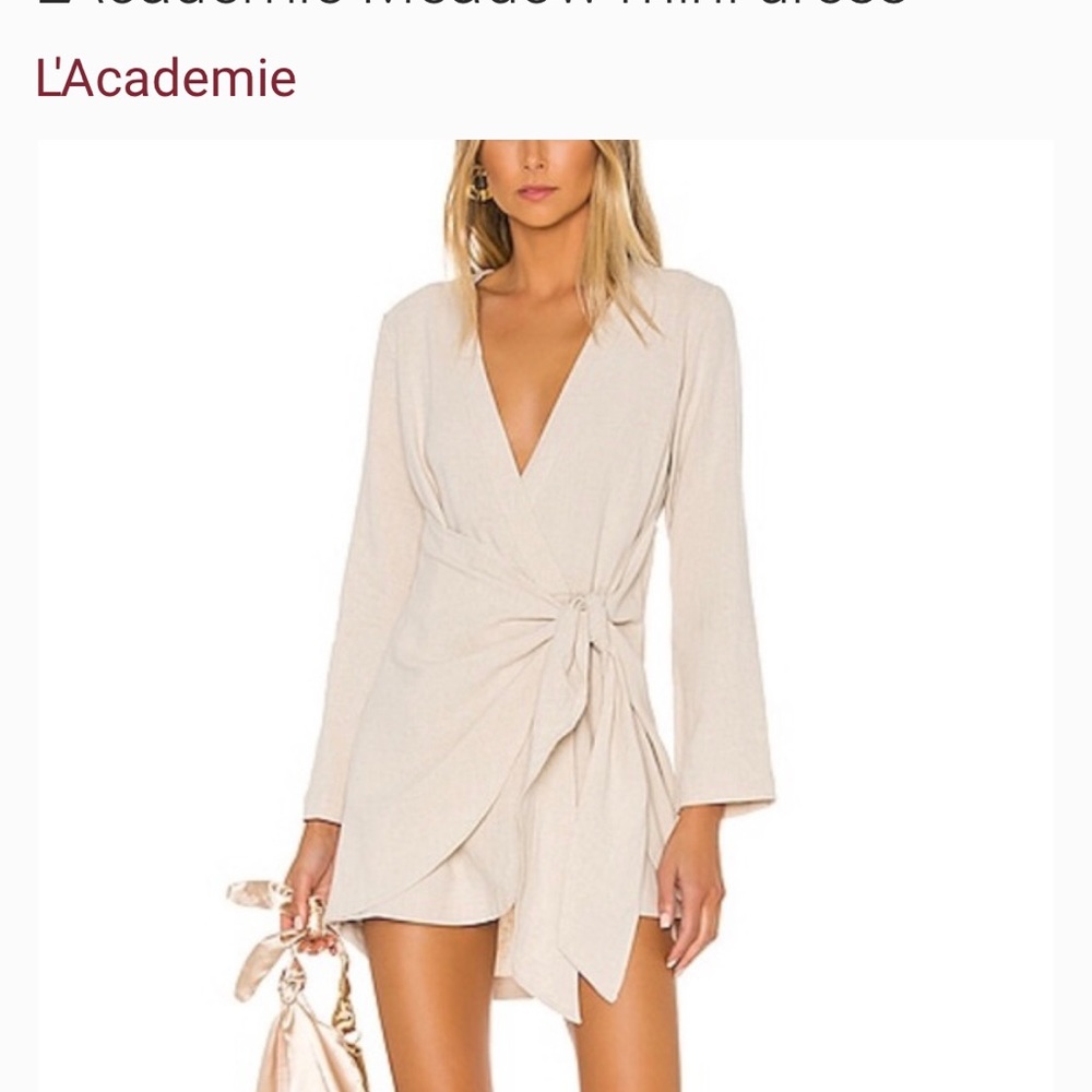 Gorgeous, sexy Ivory mini dress! Worn once! Purchased from Revolve for 209.